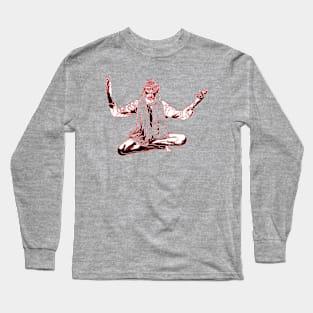 Lotus pose Yoga  Man Serenity Calm Mindfulness Meditation Long Sleeve T-Shirt